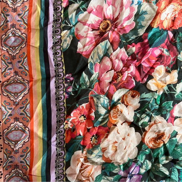 Johnny Was silk scarf - Picture 6 of 14